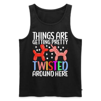 Balloon Animal Balloon Twisting - Men's Premium Organic Tank Top - black - Front - Michal (187cm)