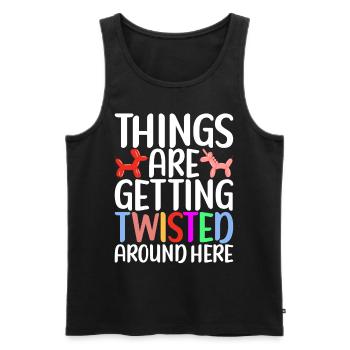 Balloon Animal Balloon Twisting - Men's Premium Organic Tank Top - black - Front - Michal (187cm)