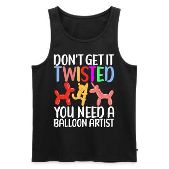 Balloon Animal Balloon Twisting - Men's Premium Organic Tank Top - black - Front - Michal (187cm)