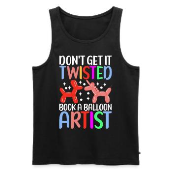 Balloon Animal Balloon Twisting - Men's Premium Organic Tank Top - black - Front - Michal (187cm)