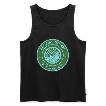 Official clothing for - Men's Premium Organic Tank Top - black - Front - AI Model Male 178 light (178cm)