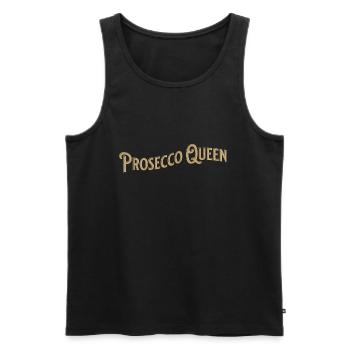 Prosecco Queen Damen Feier Shirt - Männer Premium Bio Tank Top - Schwarz - Vorne - AI Model Male 178 light (178cm)