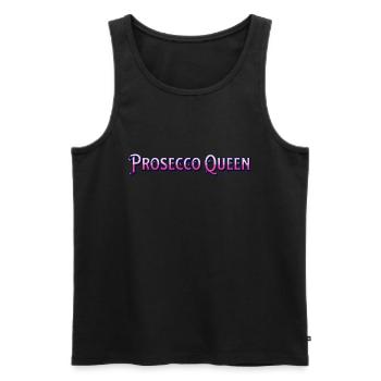 Prosecco Queen Damen Feier Shirt - Männer Premium Bio Tank Top - Schwarz - Vorne - AI Model Male 178 light (178cm)