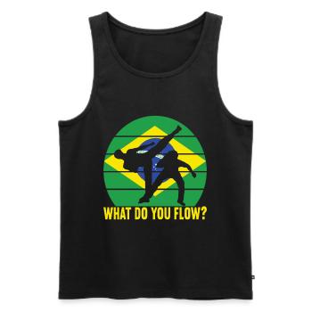 Capoeira Capoeirista - Men's Premium Organic Tank Top - black - Front - Michal (187cm)
