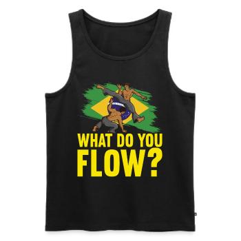 Capoeira Capoeirista - Men's Premium Organic Tank Top - black - Front - Michal (187cm)