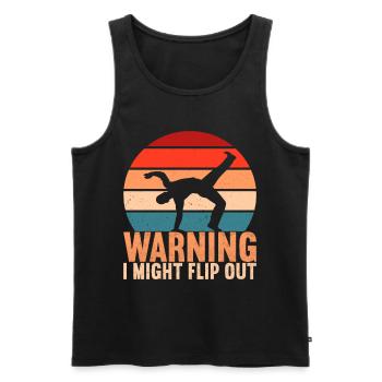Capoeira Capoeirista - Men's Premium Organic Tank Top - black - Front - Michal (187cm)