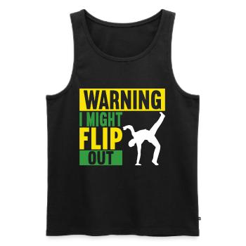 Capoeira Capoeirista - Men's Premium Organic Tank Top - black - Front - Michal (187cm)