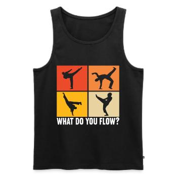 Capoeira Capoeirista - Männer Premium Bio Tank Top - Schwarz - Vorne - Michal (187cm)