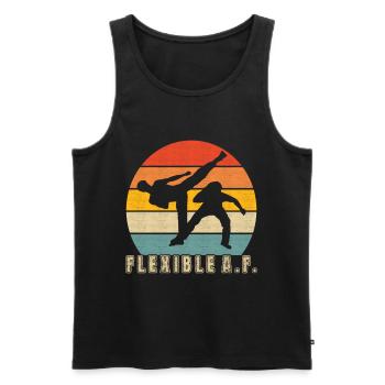 Capoeira Capoeirista - Männer Premium Bio Tank Top - Schwarz - Vorne - Michal (187cm)