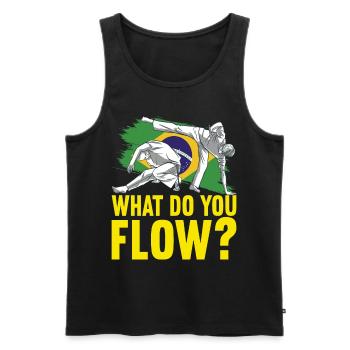 Capoeira Capoeirista - Männer Premium Bio Tank Top - Schwarz - Vorne - Michal (187cm)