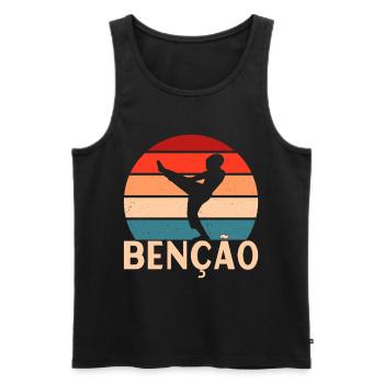 Capoeira Capoeirista - Men's Premium Organic Tank Top - black - Front - Michal (187cm)