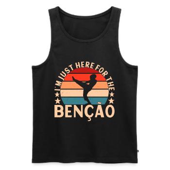 Capoeira Capoeirista - Männer Premium Bio Tank Top - Schwarz - Vorne - Michal (187cm)