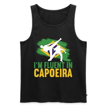 Capoeira Capoeirista - Männer Premium Bio Tank Top - Schwarz - Vorne - Michal (187cm)
