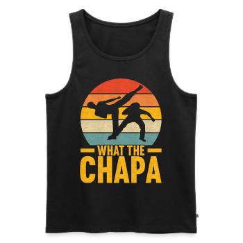 Capoeira Capoeirista - Men's Premium Organic Tank Top - black - Front - Michal (187cm)