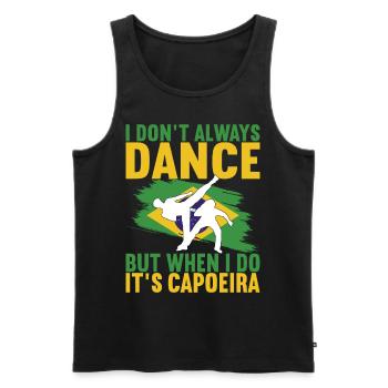 Capoeira Capoeirista - Männer Premium Bio Tank Top - Schwarz - Vorne - Michal (187cm)