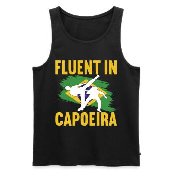 Capoeira Capoeirista - Männer Premium Bio Tank Top - Schwarz - Vorne - Michal (187cm)