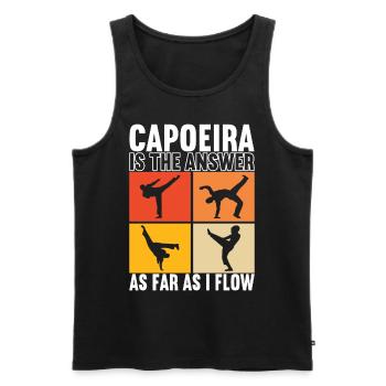 Capoeira Capoeirista - Men's Premium Organic Tank Top - black - Front - Michal (187cm)