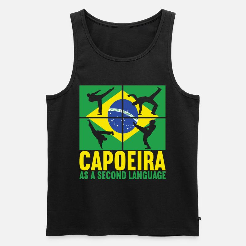 Capoeira Capoeirista - Männer Premium Bio Tank Top - Schwarz