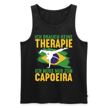 Capoeira Capoeirista - Männer Premium Bio Tank Top - Schwarz - Vorne - Michal (187cm)