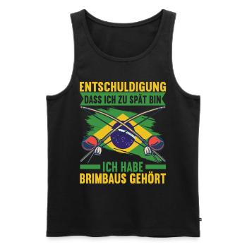 Capoeira Capoeirista - Men's Premium Organic Tank Top - black - Front - Michal (187cm)