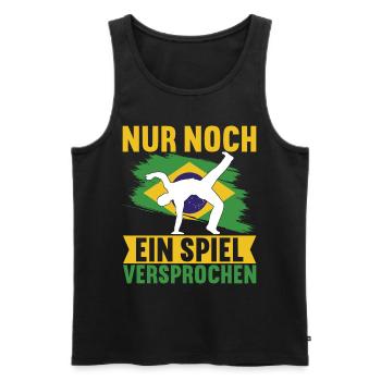 Capoeira Capoeirista - Männer Premium Bio Tank Top - Schwarz - Vorne - Michal (187cm)