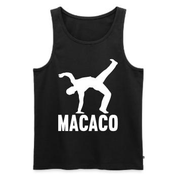 Capoeira Capoeirista - Männer Premium Bio Tank Top - Schwarz - Vorne - Michal (187cm)