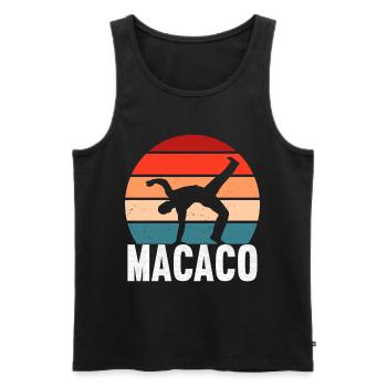 Capoeira Capoeirista - Männer Premium Bio Tank Top - Schwarz - Vorne - Michal (187cm)