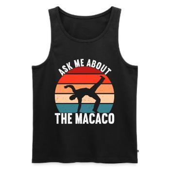 Capoeira Capoeirista - Männer Premium Bio Tank Top - Schwarz - Vorne - Michal (187cm)