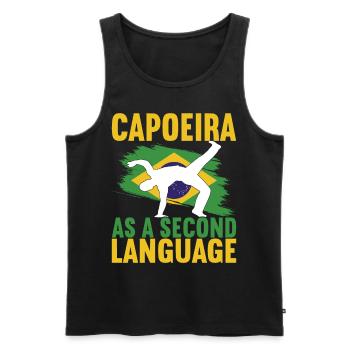 Capoeira Capoeirista - Men's Premium Organic Tank Top - black - Front - AI Model Male 178 light (178cm)