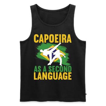 Capoeira Capoeirista - Men's Premium Organic Tank Top - black - Front - Michal (187cm)