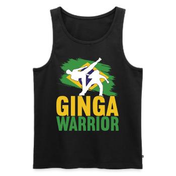 Capoeira Capoeirista - Men's Premium Organic Tank Top - black - Front - Michal (187cm)