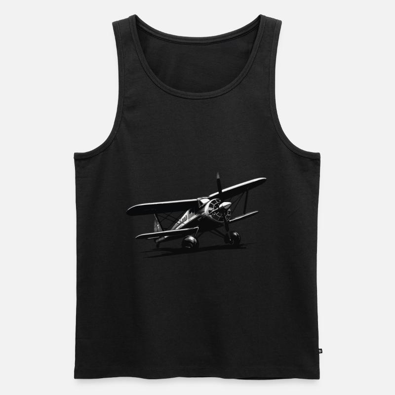 Modellflugzeug Pilot Flug Hobby Flieger - Männer Premium Bio Tank Top - Schwarz