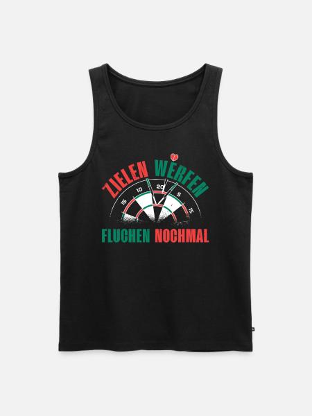 Dart Cycle Humor Tee - Men's Premium Organic Tank Top -
