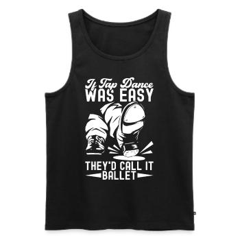 Tap Dance Tap Dancer - Men's Premium Organic Tank Top - black - Front - Michal (187cm)