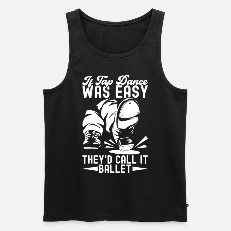 Stepptanz Stepptänzer - Männer Premium Bio Tank Top - Schwarz