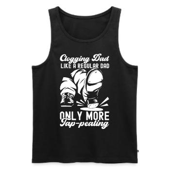Tap Dance Tap Dancer - Men's Premium Organic Tank Top - black - Front - Michal (187cm)