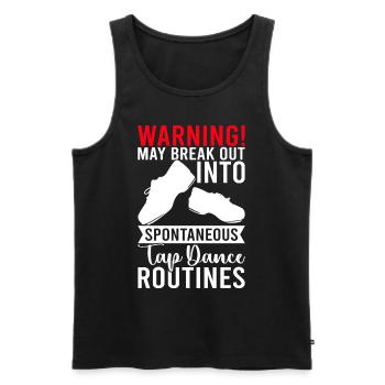Tap Dance Tap Dancer - Men's Premium Organic Tank Top - black - Front - Michal (187cm)