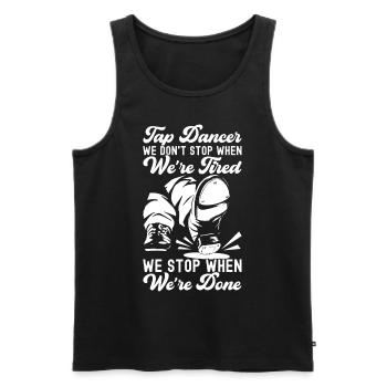 Tap Dance Tap Dancer - Men's Premium Organic Tank Top - black - Front - Michal (187cm)