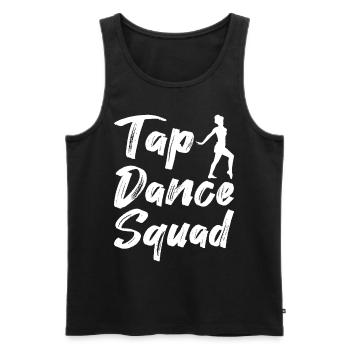 Stepptanz Stepptänzer - Männer Premium Bio Tank Top - Schwarz - Vorne - AI Model Male 178 light (178cm)