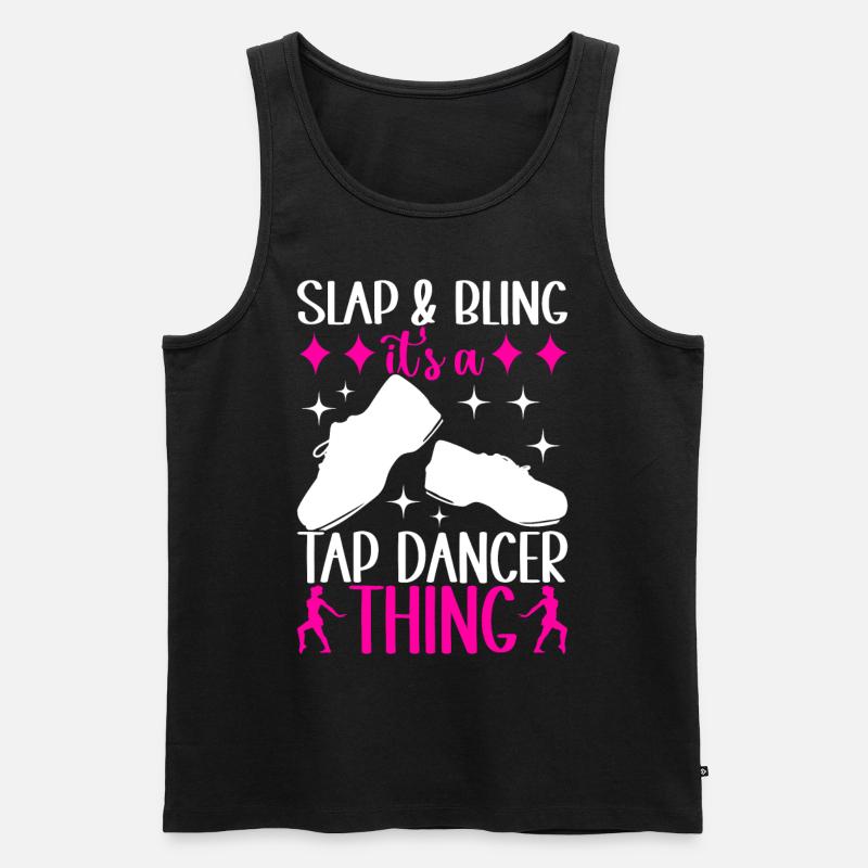 Stepptanz Stepptänzer - Männer Premium Bio Tank Top - Schwarz