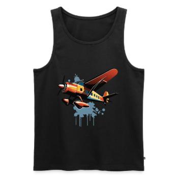 Model Airplane Pilot Airplane Hobby Design - Men's Premium Organic Tank Top - black - Front - Michal (187cm)