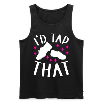 Tap Dance Tap Dancer - Men's Premium Organic Tank Top - black - Front - Michal (187cm)