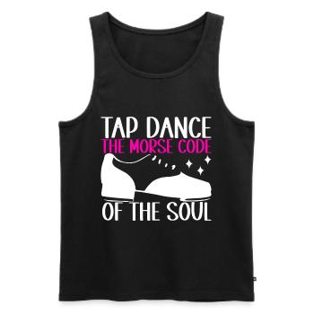 Tap Dance Tap Dancer - Men's Premium Organic Tank Top - black - Front - Michal (187cm)