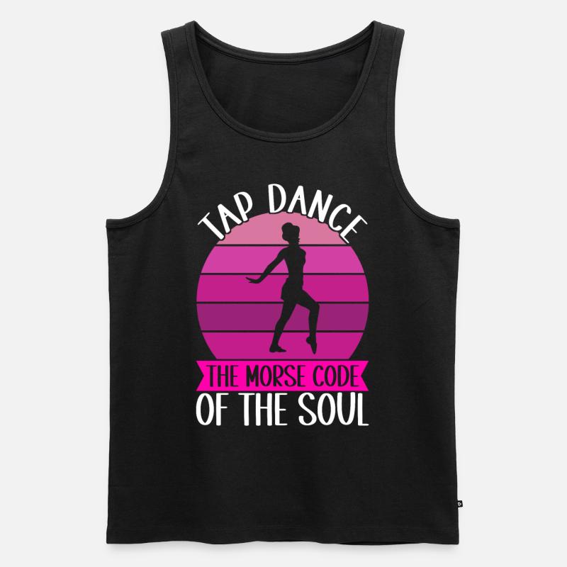 Stepptanz Stepptänzer - Männer Premium Bio Tank Top - Schwarz