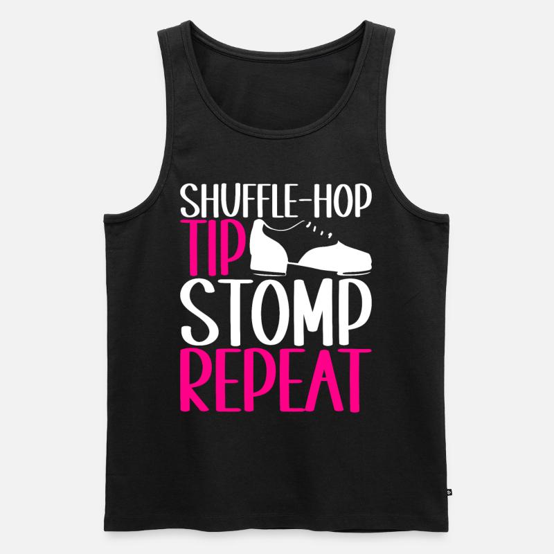 Stepptanz Stepptänzer - Männer Premium Bio Tank Top - Schwarz