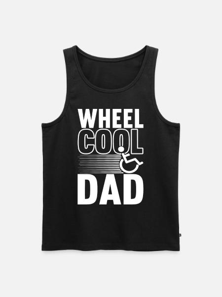 Rollstuhlfahrer Rollstuhl - Männer Premium Bio Tank Top - Schwarz