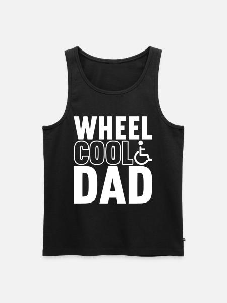 Wheelchair users Wheelchair - Men's Premium Organic Tank Top - black