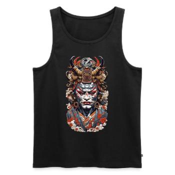 Ästhetik Yokai Oni Ukiyo-E Vintage Japan Stil - Männer Premium Bio Tank Top - Schwarz - Vorne - Michal (187cm)