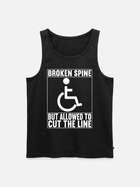 Wheelchair users Wheelchair - Men's Premium Organic Tank Top - black