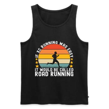 XC Running Running Runner Cross Country - Men's Premium Organic Tank Top - black - Front - Michal (187cm)